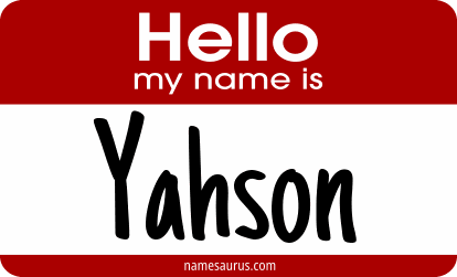 Hello my name is Yahson png download