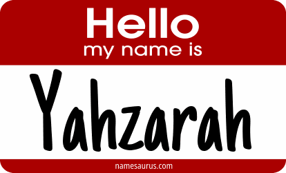 Hello my name is Yahzarah png download