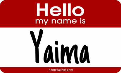 Hello my name is Yaima png download