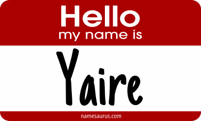 Hello my name is Yaire png download