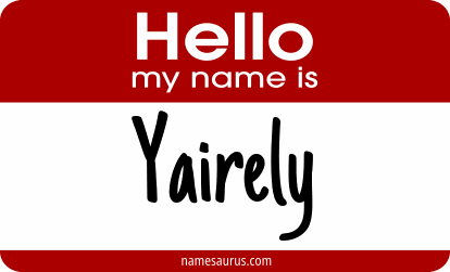 Hello my name is Yairely png download
