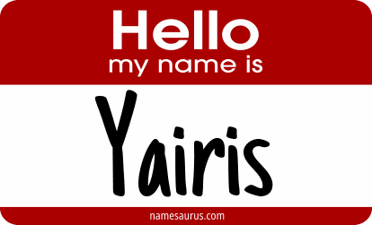 Hello my name is Yairis png download