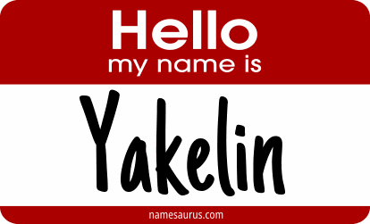 Hello my name is Yakelin png download