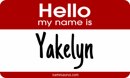 Hello my name is Yakelyn png download