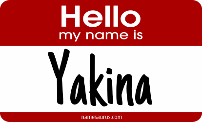 Hello my name is Yakina png download