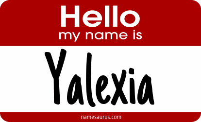 Hello my name is Yalexia png download