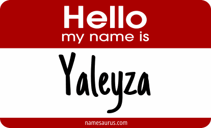 Hello my name is Yaleyza png download