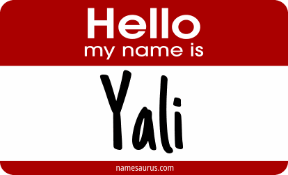 Hello my name is Yali png download
