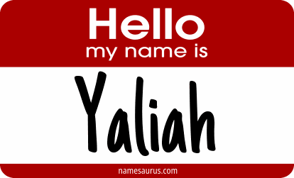 Hello my name is Yaliah png download