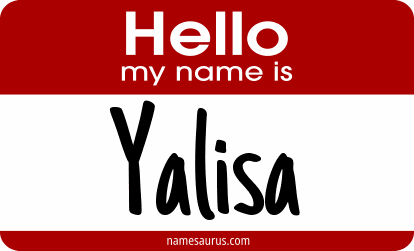 Hello my name is Yalisa png download