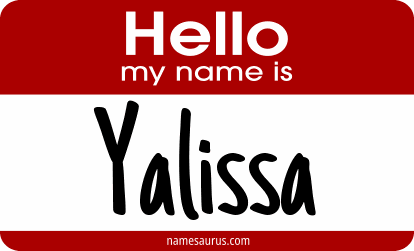 Hello my name is Yalissa png download