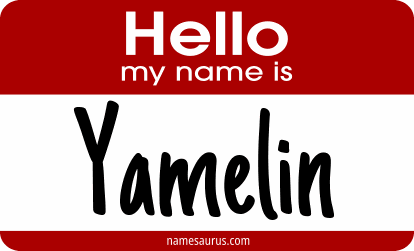 Hello my name is Yamelin png download