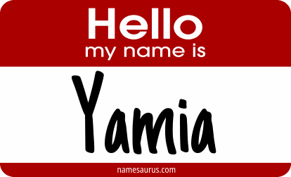 Hello my name is Yamia png download