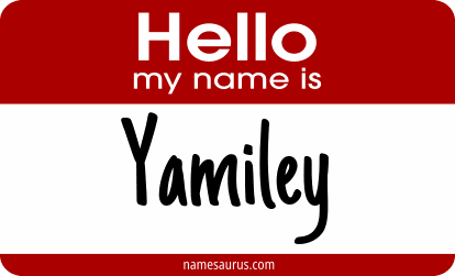 Hello my name is Yamiley png download