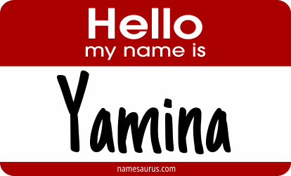 Hello my name is Yamina png download