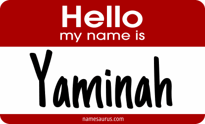 Hello my name is Yaminah png download