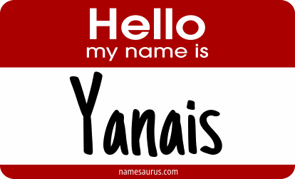 Hello my name is Yanais png download