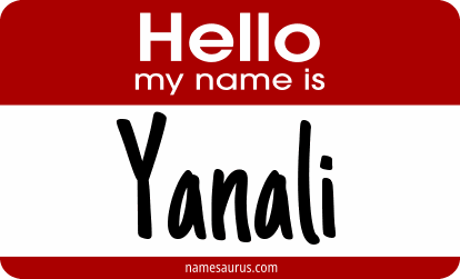 Hello my name is Yanali png download