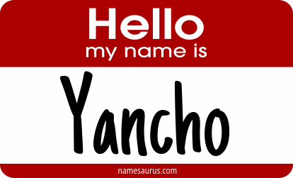 Hello my name is Yancho png download