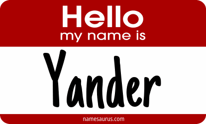 Hello my name is Yander png download