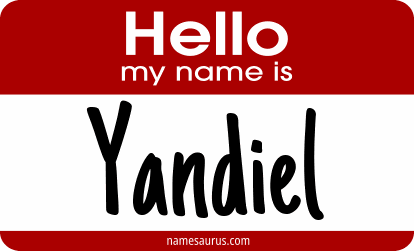 Hello my name is Yandiel png download