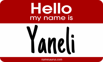 Hello my name is Yaneli png download