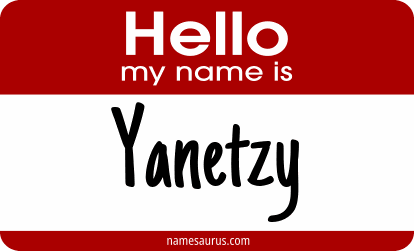 Hello my name is Yanetzy png download