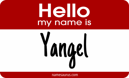 Hello my name is Yangel png download