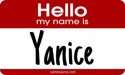 Hello my name is Yanice png download