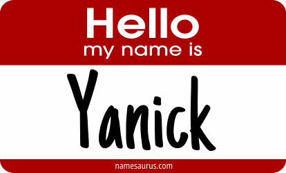 Hello my name is Yanick png download