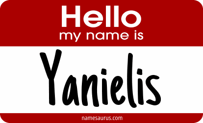 Hello my name is Yanielis png download
