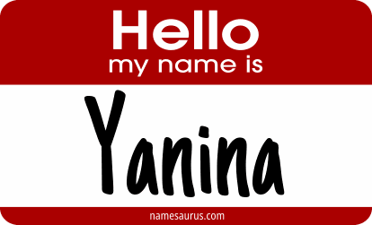Hello my name is Yanina png download