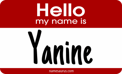 Hello my name is Yanine png download