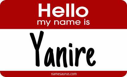 Hello my name is Yanire png download