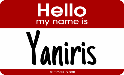 Hello my name is Yaniris png download