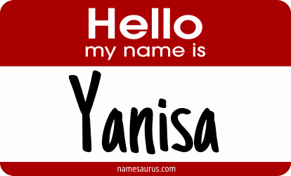 Hello my name is Yanisa png download