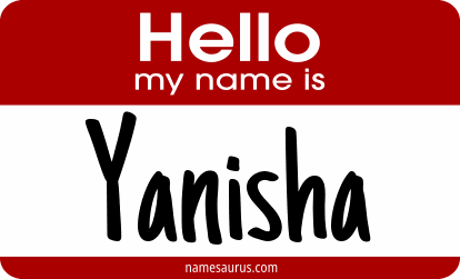 Hello my name is Yanisha png download