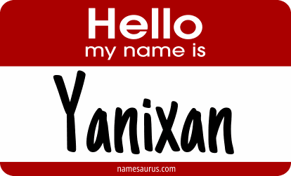 Hello my name is Yanixan png download