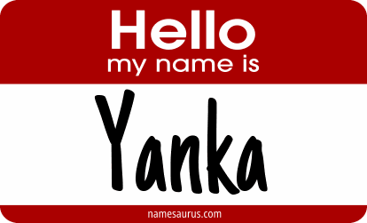 Hello my name is Yanka png download