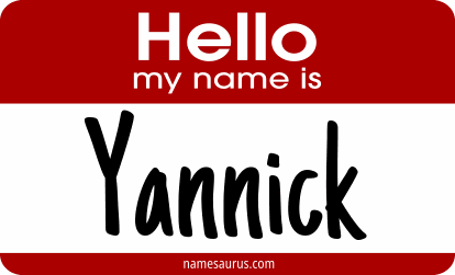 Hello my name is Yannick png download