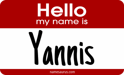 Hello my name is Yannis png download