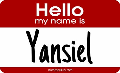 Hello my name is Yansiel png download