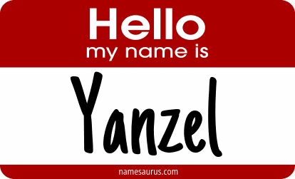Hello my name is Yanzel png download