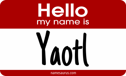 Hello my name is Yaotl png download