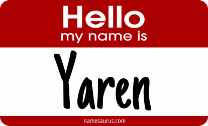 Hello my name is Yaren png download