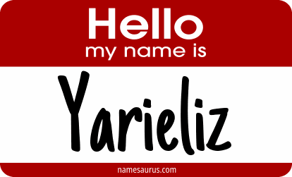 Hello my name is Yarieliz png download