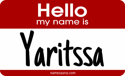 Hello my name is Yaritssa png download