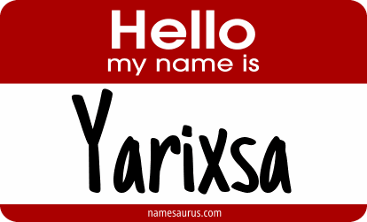 Hello my name is Yarixsa png download