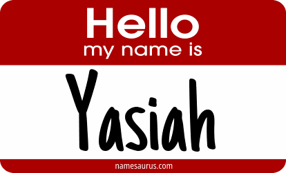 Hello my name is Yasiah png download