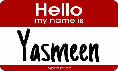 Hello my name is Yasmeen png download